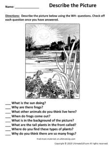 Describe the Picture Worksheet 5 - Ultimate SLP