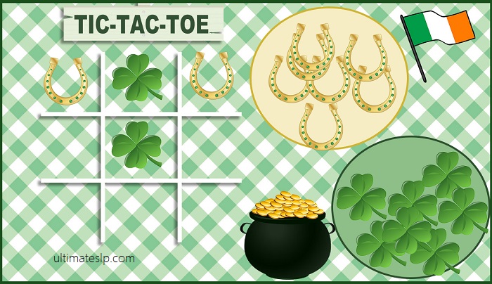 st patricks day tic tac toe