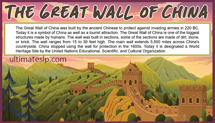 essay on great wall of china in english 100 words