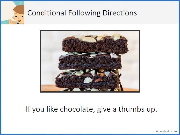 Conditional Following Directions Cards - Ultimate SLP