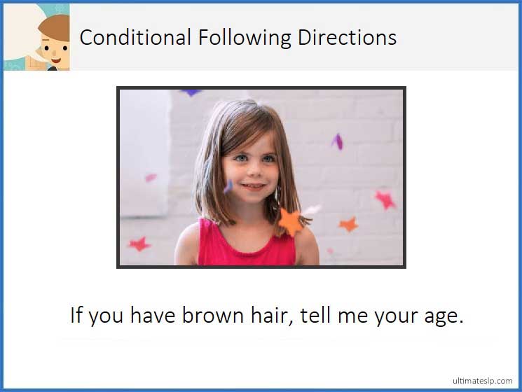 Conditional Following Directions Cards - Ultimate SLP