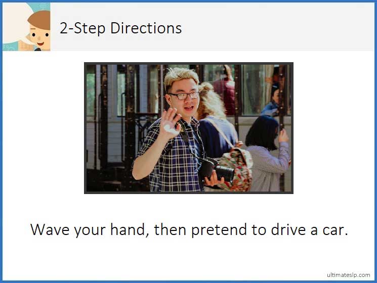 Following 2 Step Directions Cards - Ultimate SLP