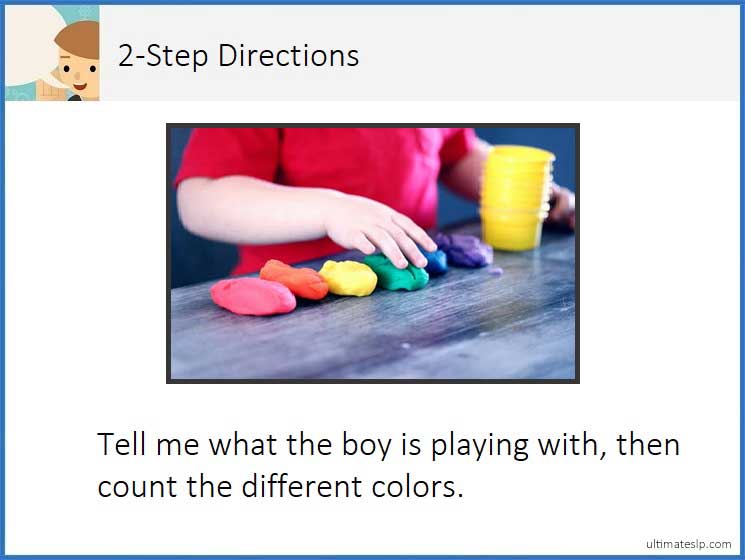 Following 2Step Directions Flash Cards Ultimate SLP