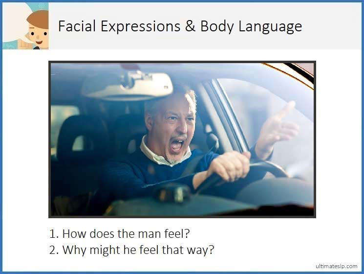 Interpreting Facial Expressions and Body Language Cards - Ultimate SLP