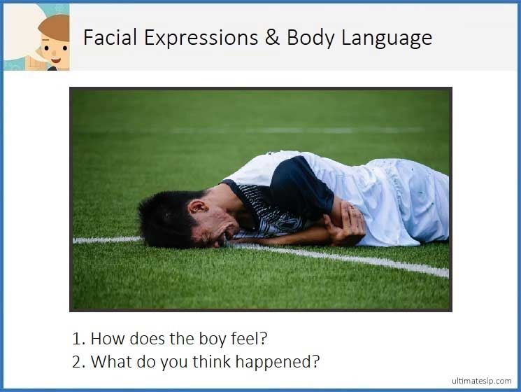 Interpreting Facial Expressions and Body Language Cards - Ultimate SLP
