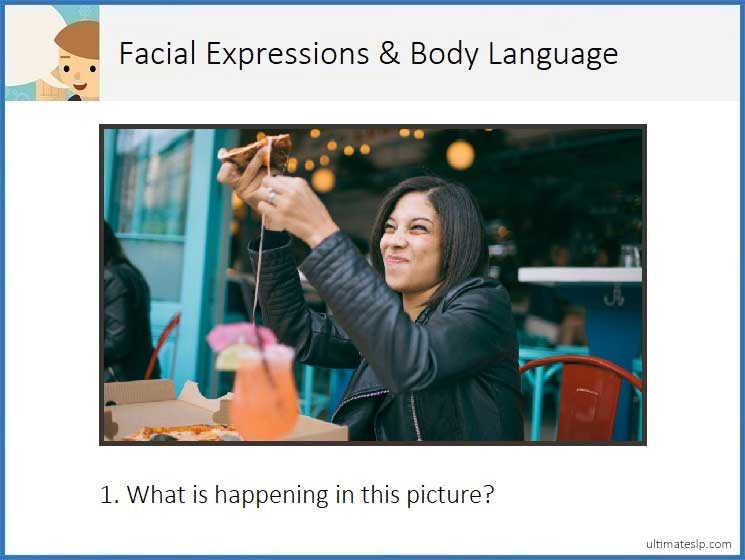 Interpreting Facial Expressions and Body Language Cards - Ultimate SLP