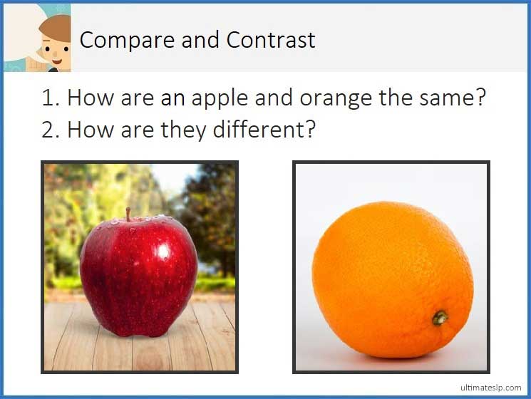 Compare and Contrast Cards - Ultimate SLP